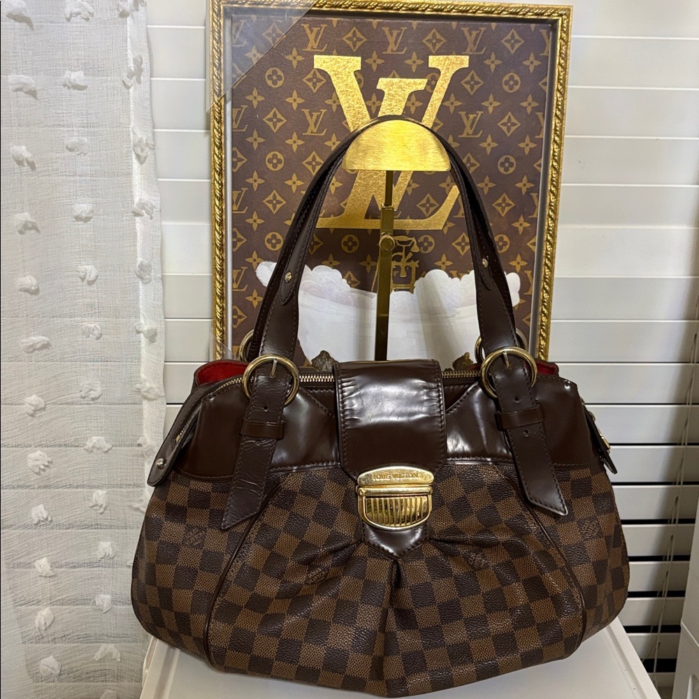 LOUIS VUITTON 🤎 Damier Ebene Sistina PM Shoulder Bag-W/COA -Excellent condition - Picture 15 of 17